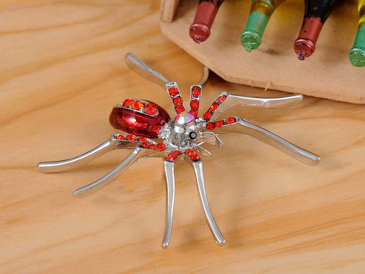 Enamel Spider Jewelry Pin Brooch