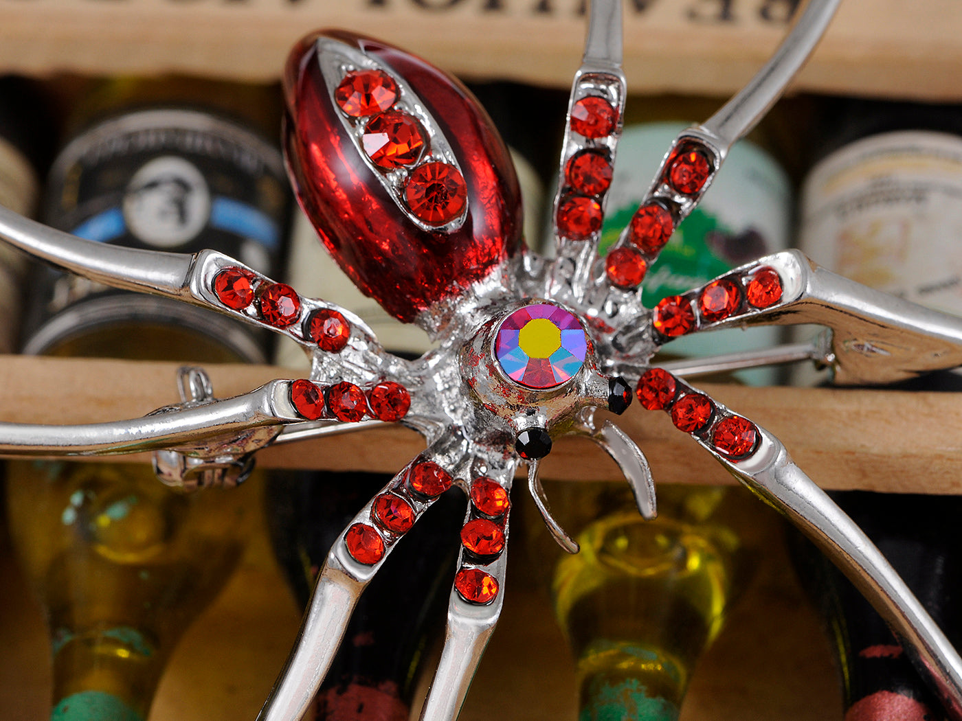 Enamel Spider Jewelry Pin Brooch