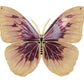 Green Brown Boho Butterfly Brooch Pin