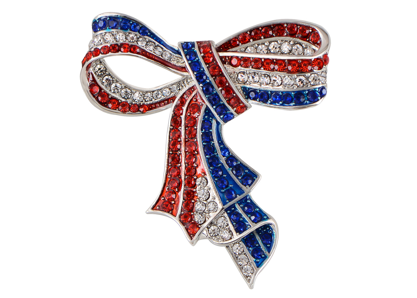 4th Of July American USA Flag Pin Brooch