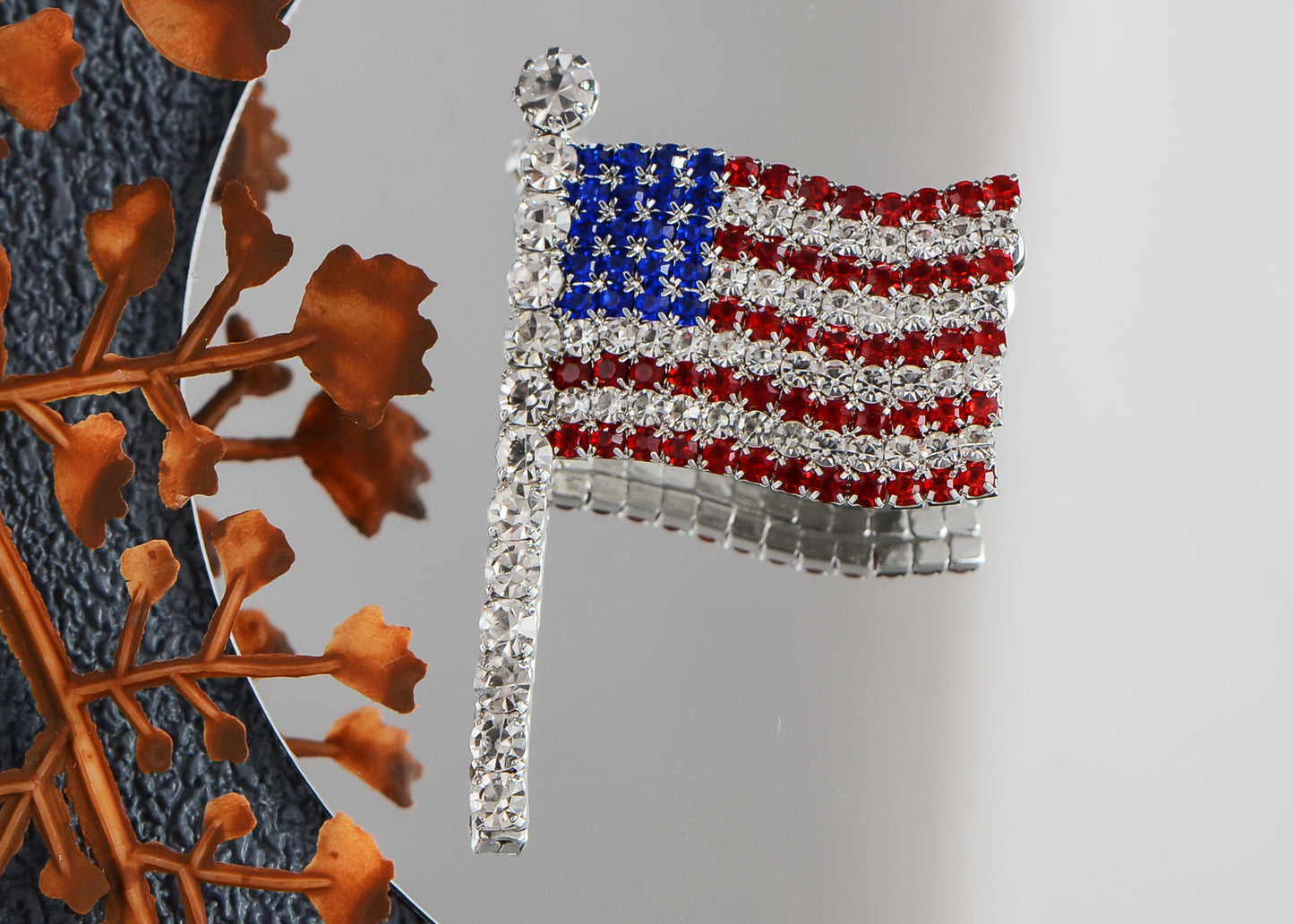 4th Of July American USA Flag Pin Brooch