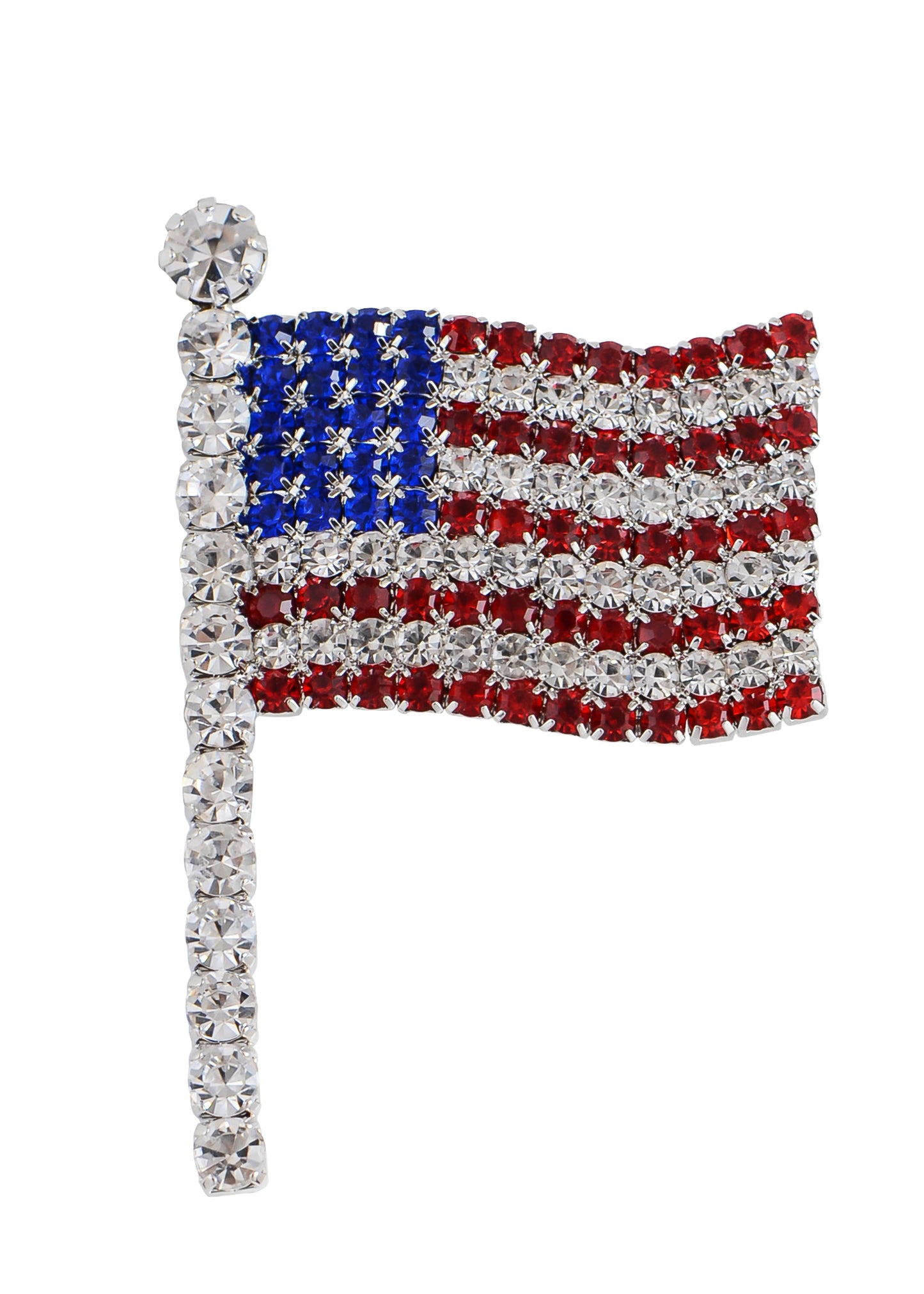 4th Of July American USA Flag Pin Brooch