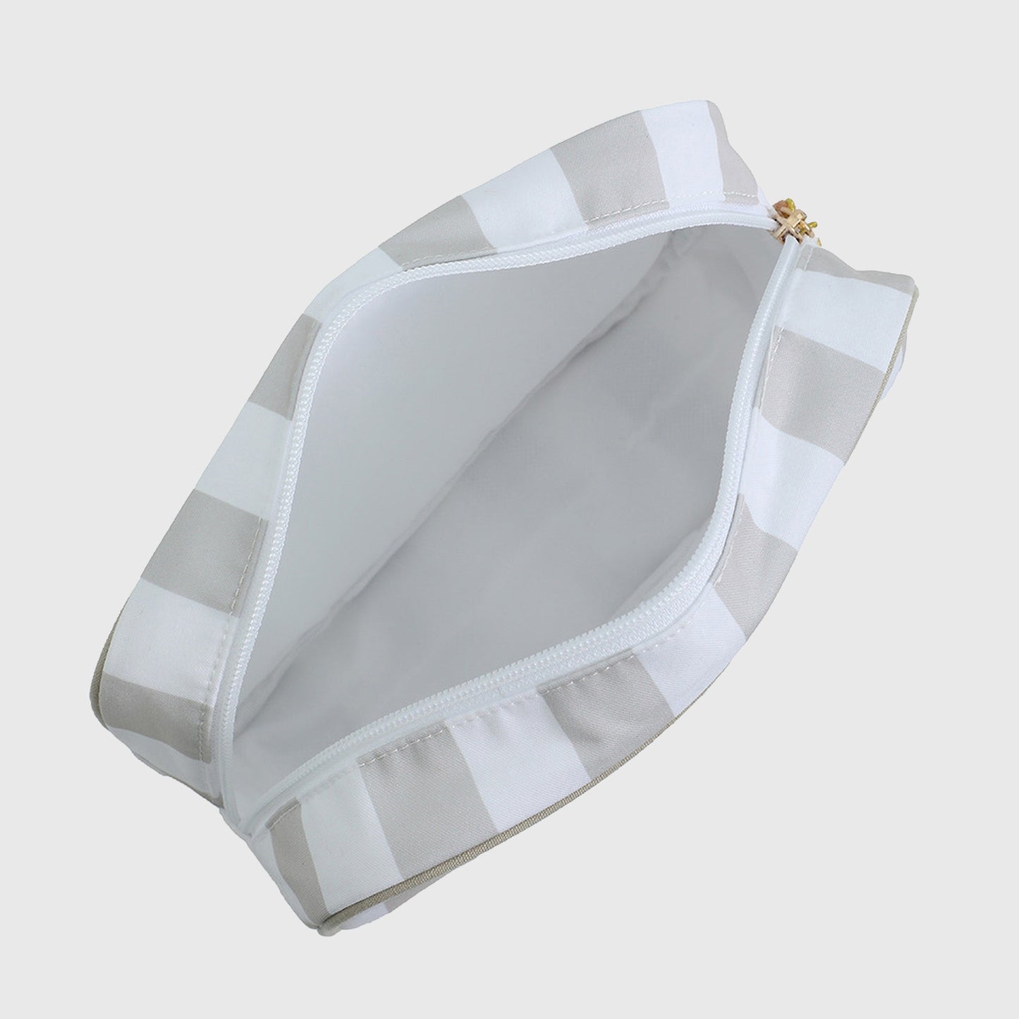 Anna-Kaci Women's Striped Cosmetic Bag with Tassel-Travel Makeup Organizer Pouch