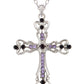 Gun Black Celtic Cross Pendant Necklace