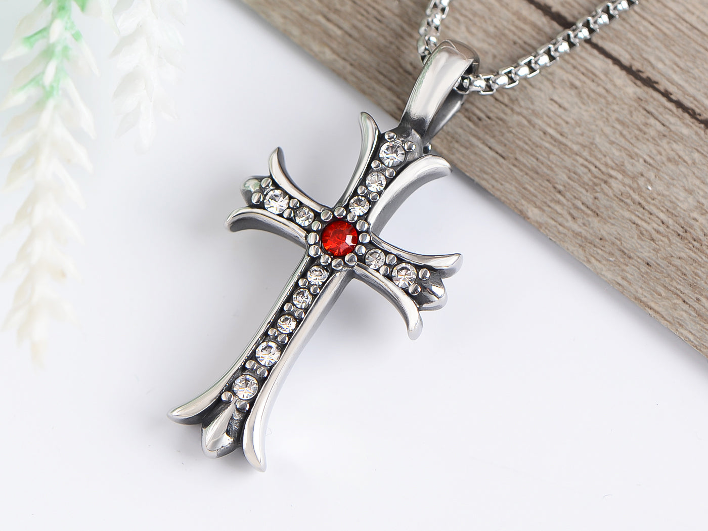 Vintage Reproduct Cross Necklace Pendant