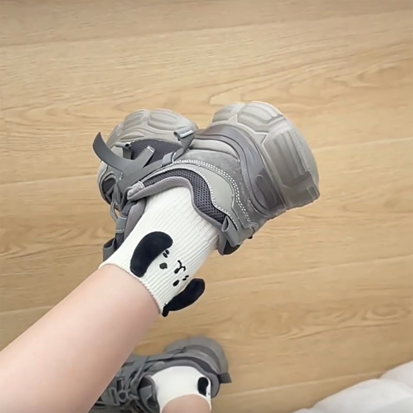 Anna-Kaci 2 Pairs Ribbed Ankle Socks with 3D Puppy Ear Detail and Embroidered Dog Face for Fun Everyday Style