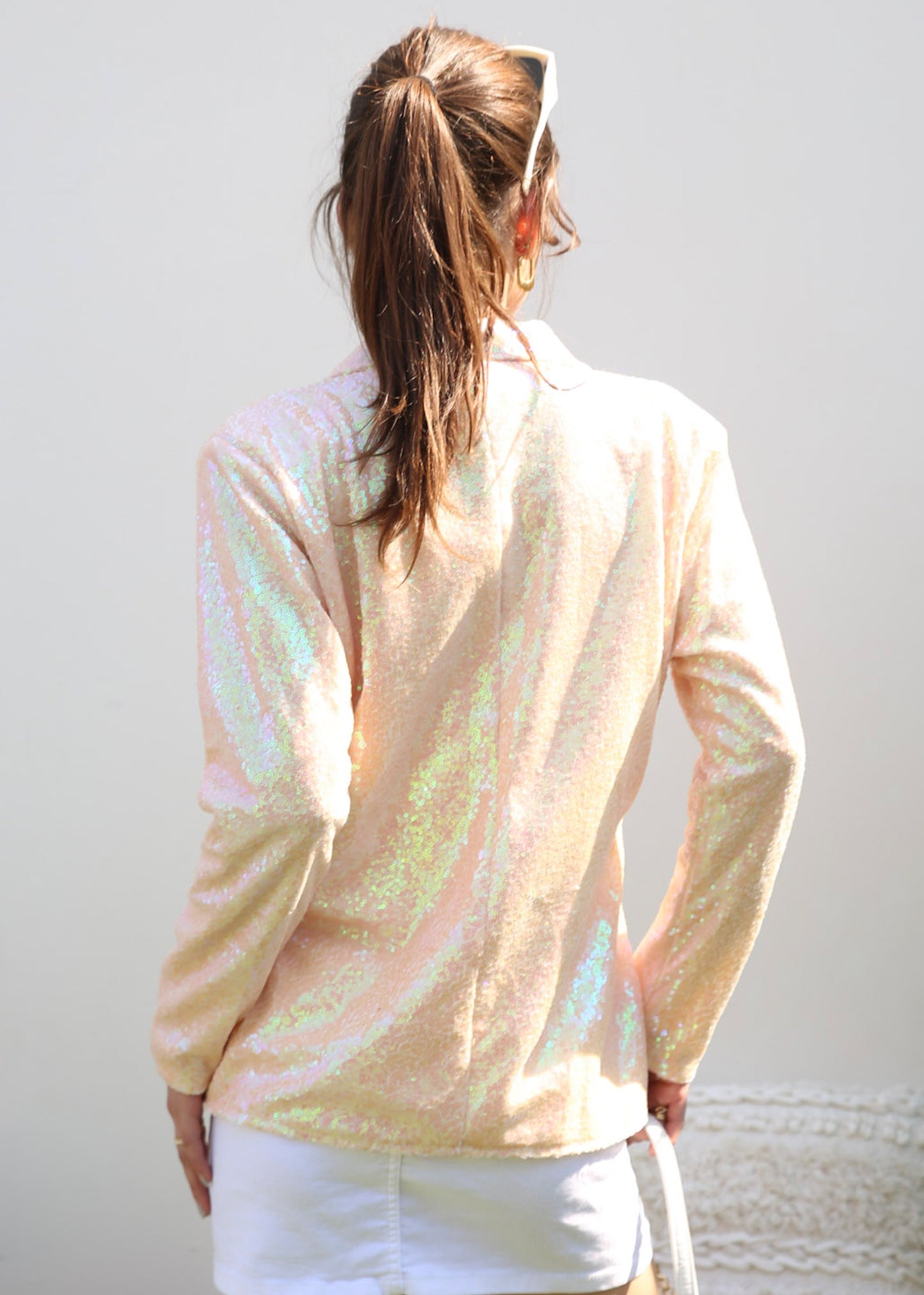 Evening Sparkle Sequin Blazer Jacket