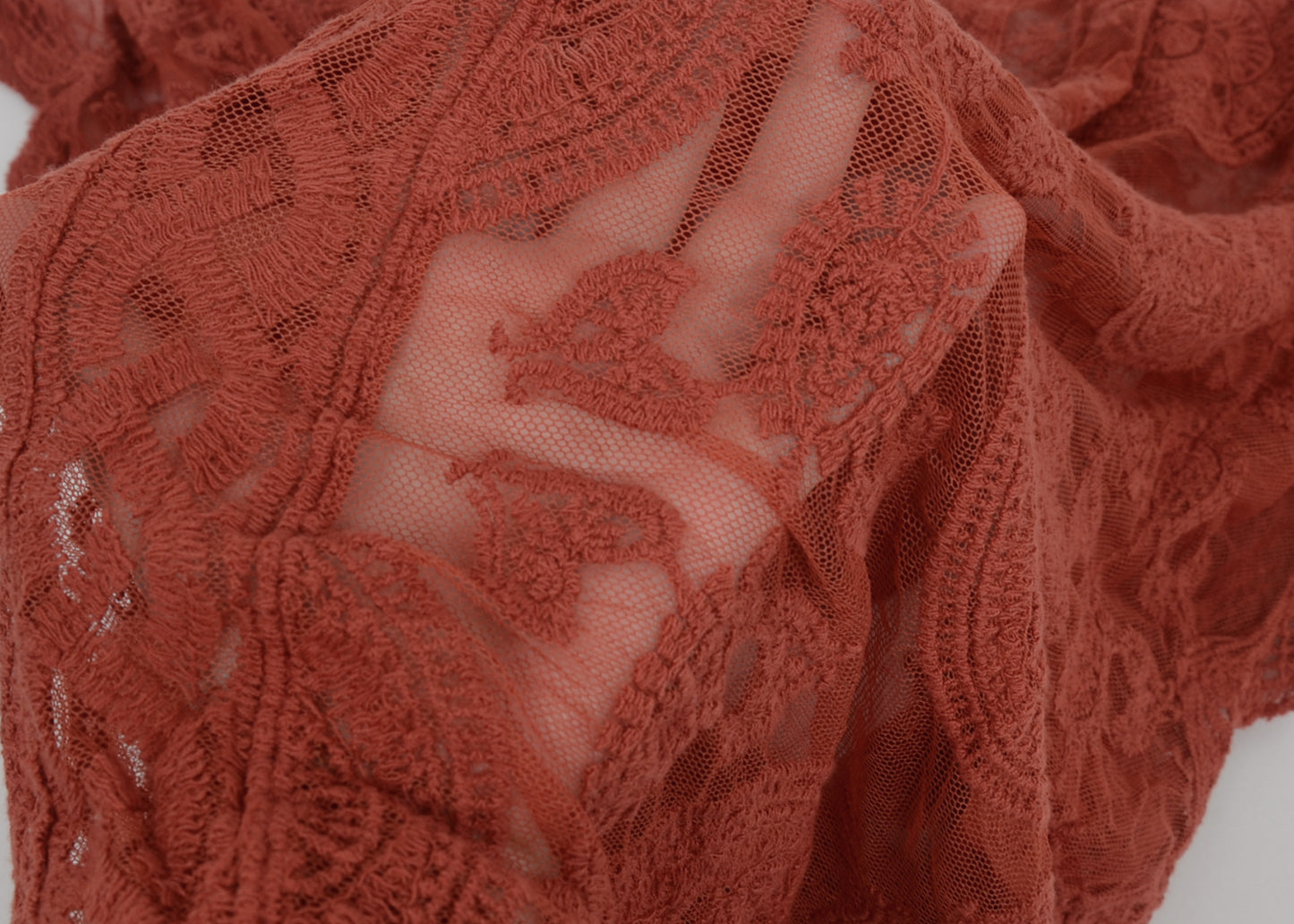 Embroidered Mesh Beach Cover Up Lace Sheer Midi Dress