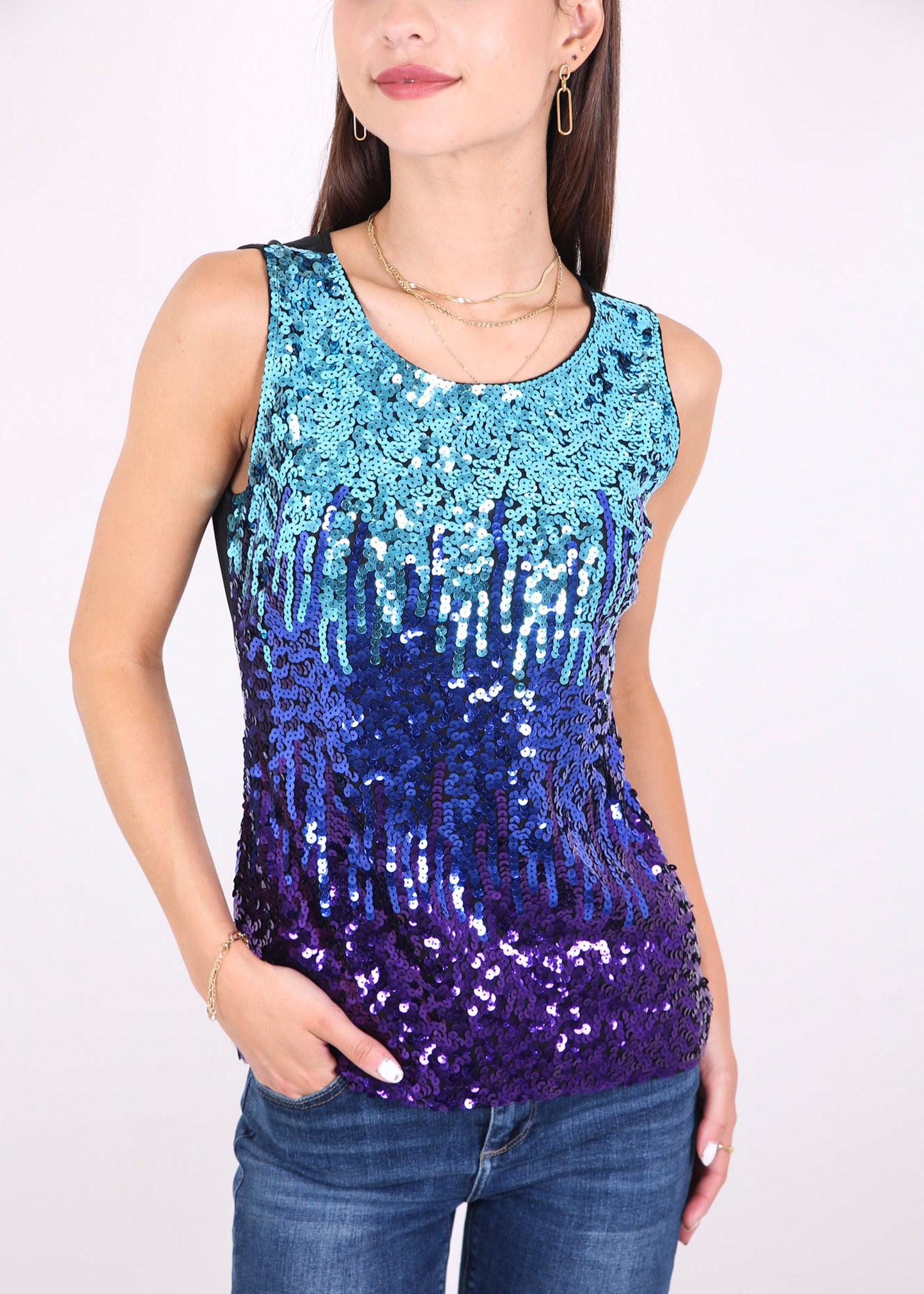 Sparkle and Shine Sleeveless Top