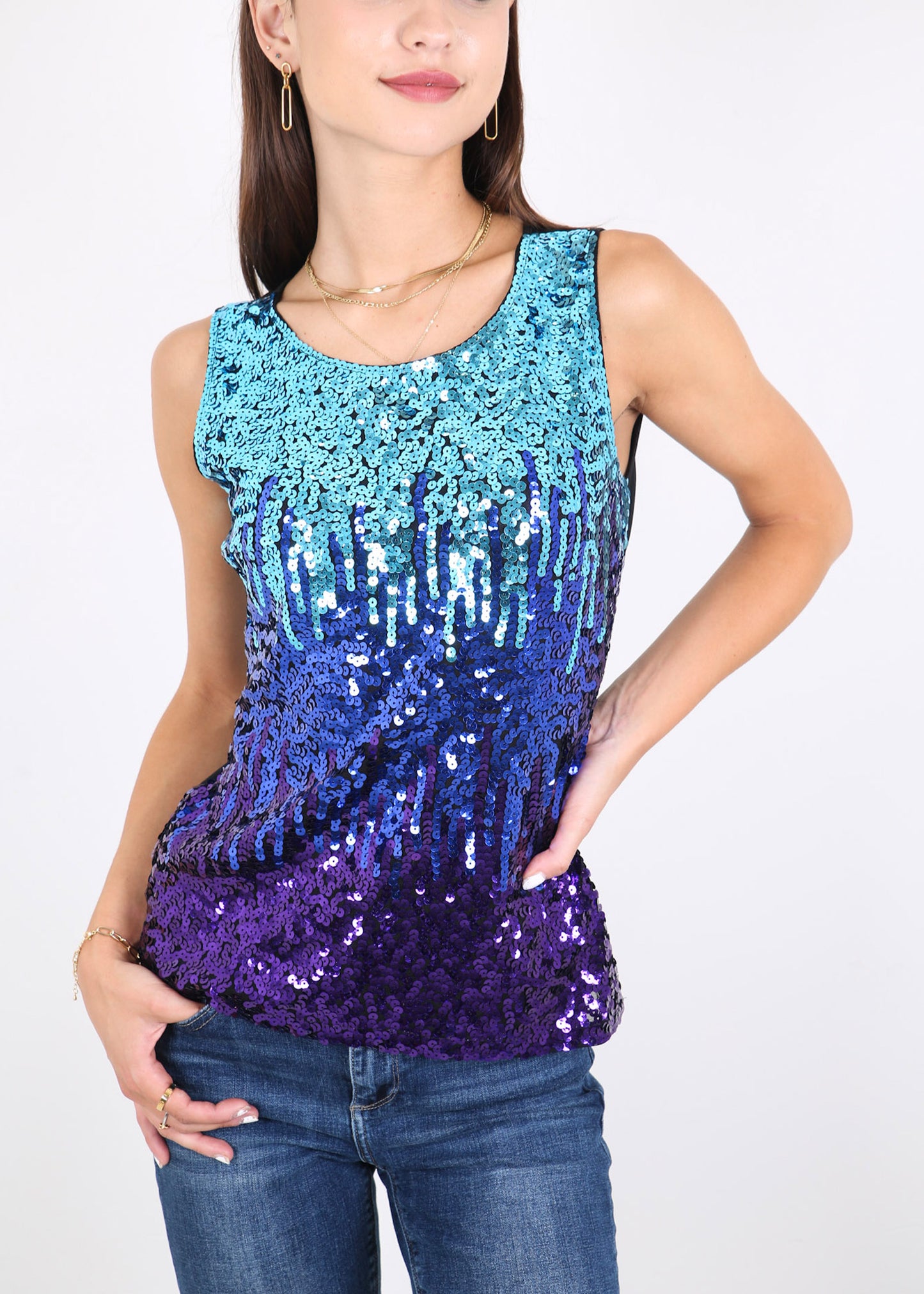 Sparkle and Shine Sleeveless Top