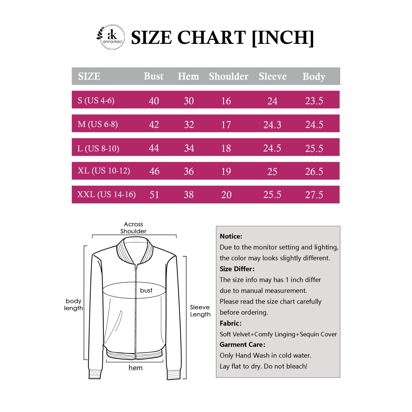 Anna-Kaci Women's Sparkly Sequin Jacket Zipper Long Sleeve Glitter Sequin Bomber Jacket with Pockets