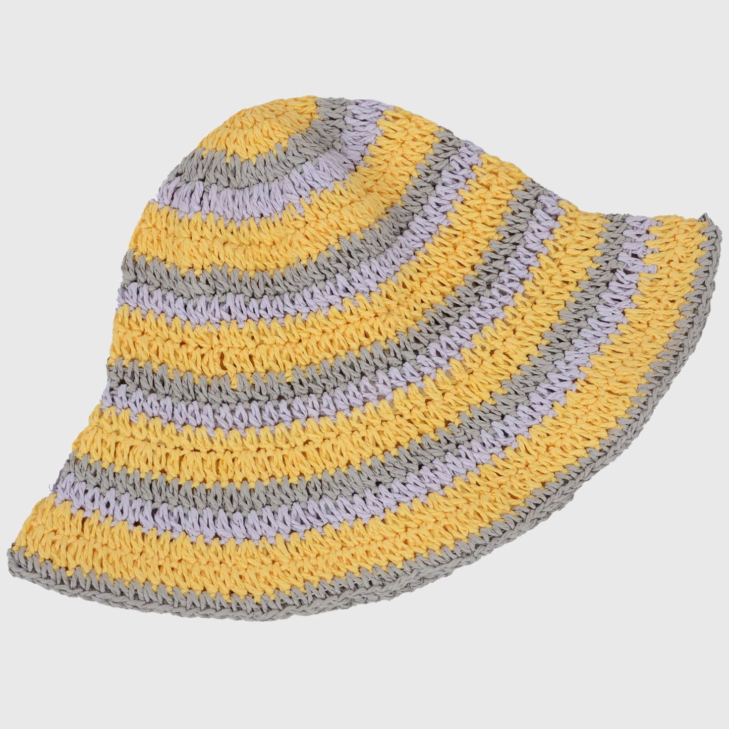 Anna-Kaci Women's Vibrant Multicolored Crochet Bucket Hat