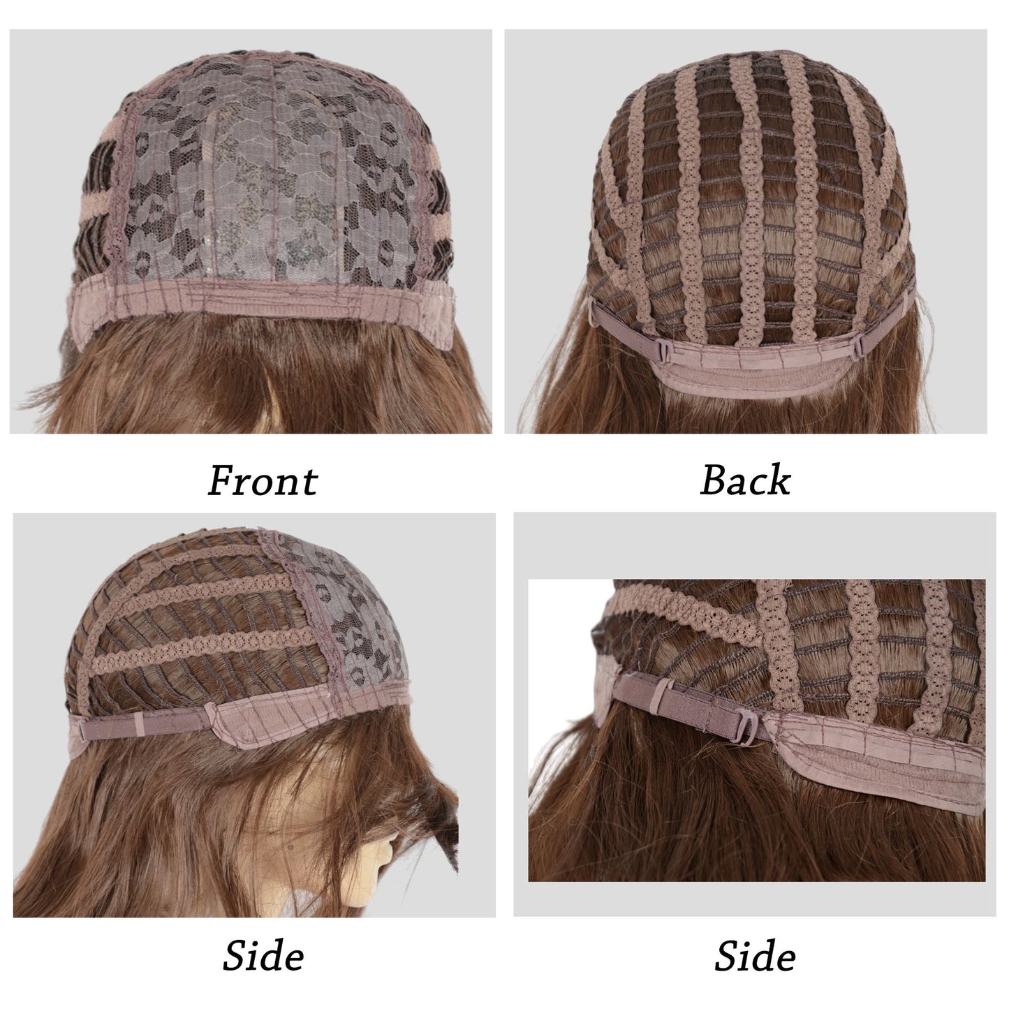 Alilang Long Wavy Hair Wig for Women with Bangs Heat-Resistant Curly Synthetic Wig for Daily and Party Use