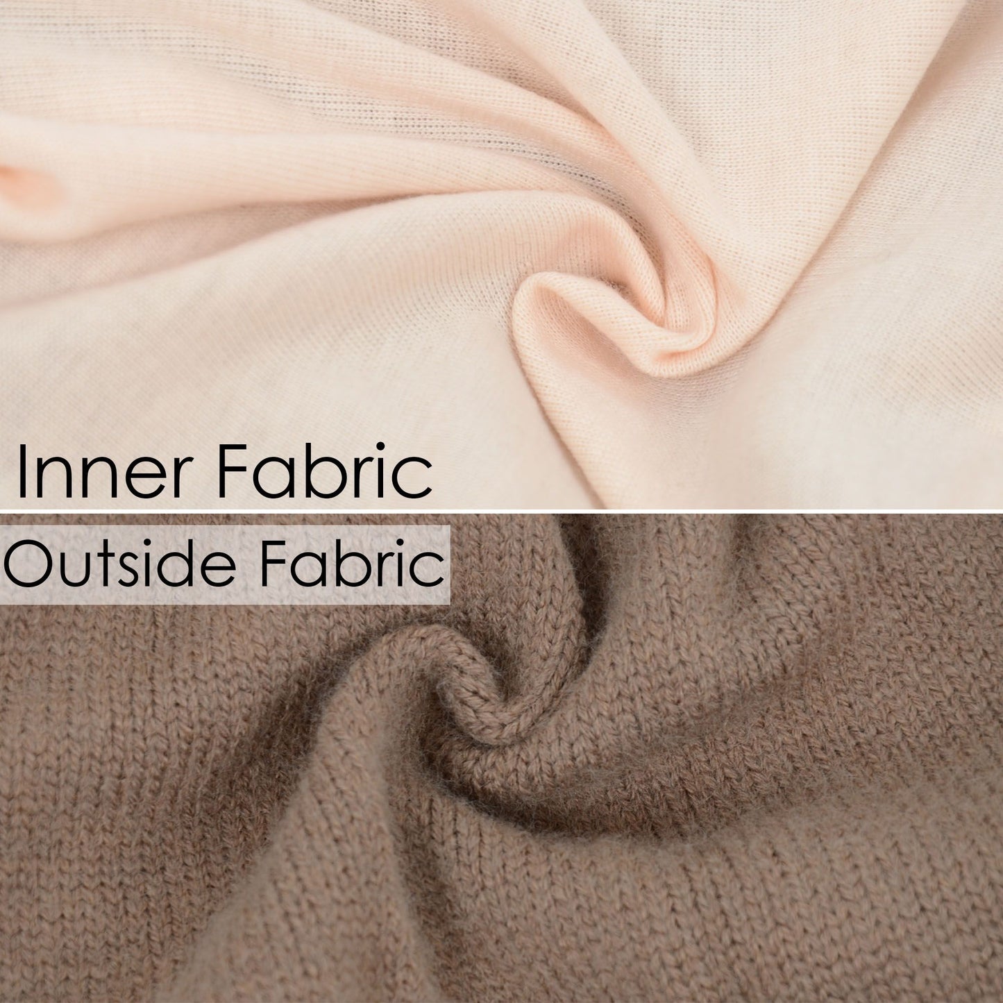 Alilang Comfy Warm Winter Knit Slouchy Beanie Hat Double Color Roll Up Edge Ski Cap for Women Men