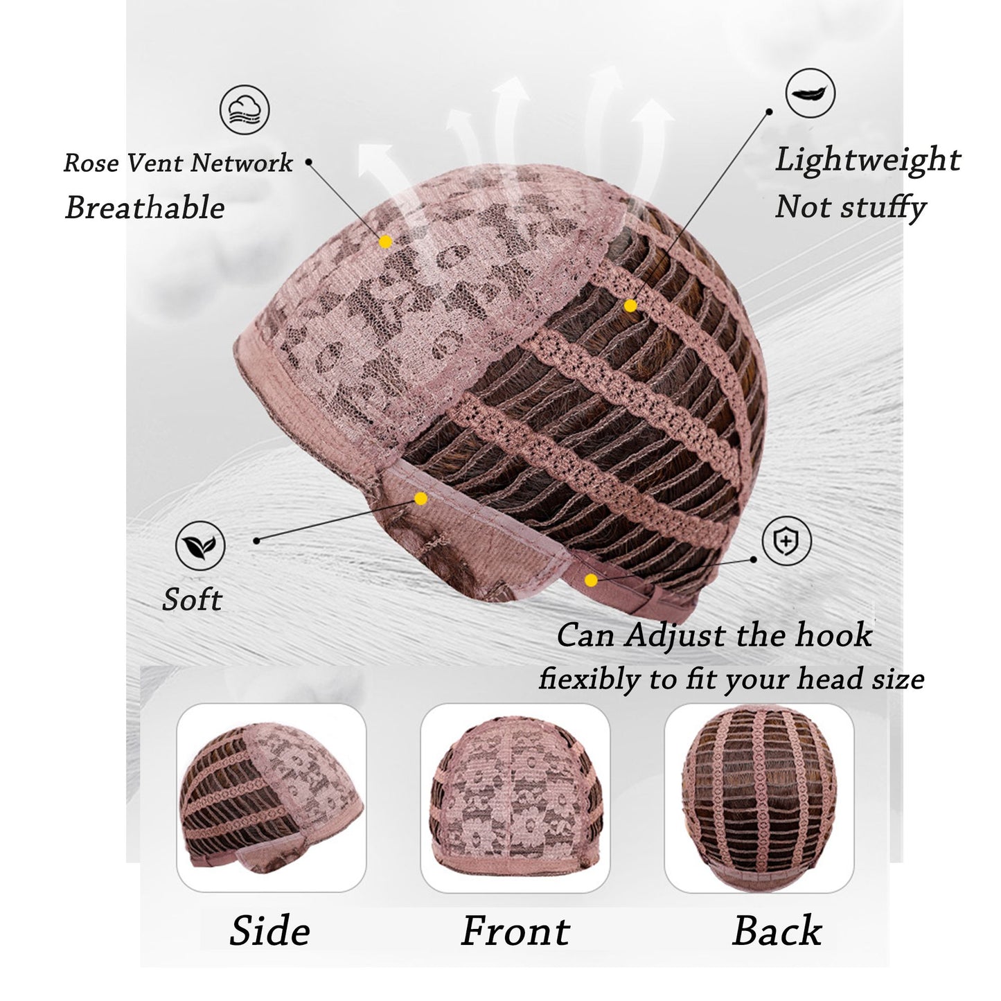 Alilang Long Blonde Wavy Wig for Women Curly Wavy Wig Natural Looking Synthetic Heat Resistant Fiber Wig for Daily Party Use