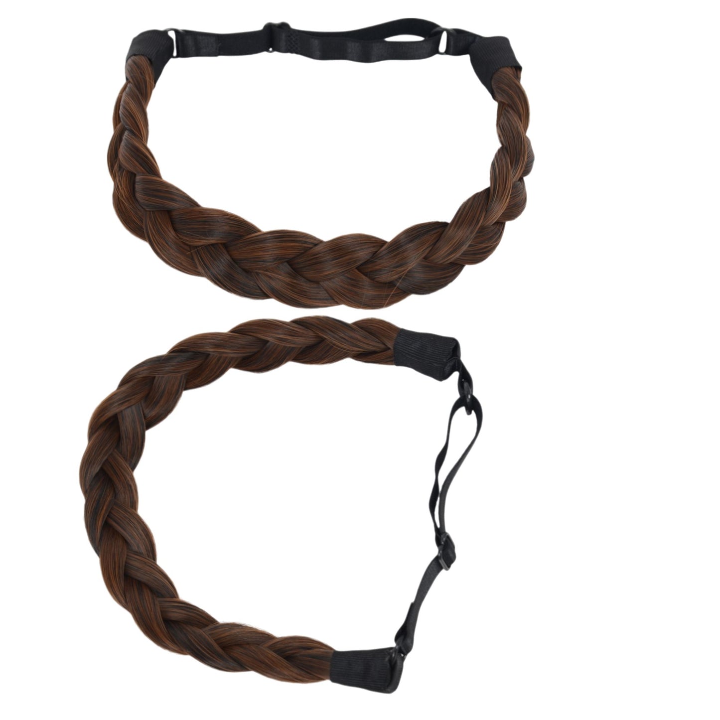 Alilang Adjustable Handmade Braided Wig Headband with Fishbone Braid for Women