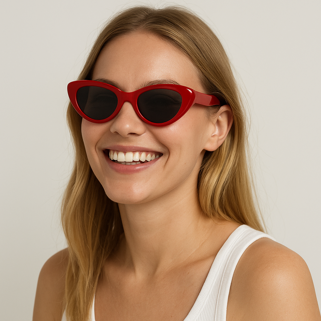 Anna-Kaci Women's Retro Y2K Futuristic Folding Sunglasses UV400 protection