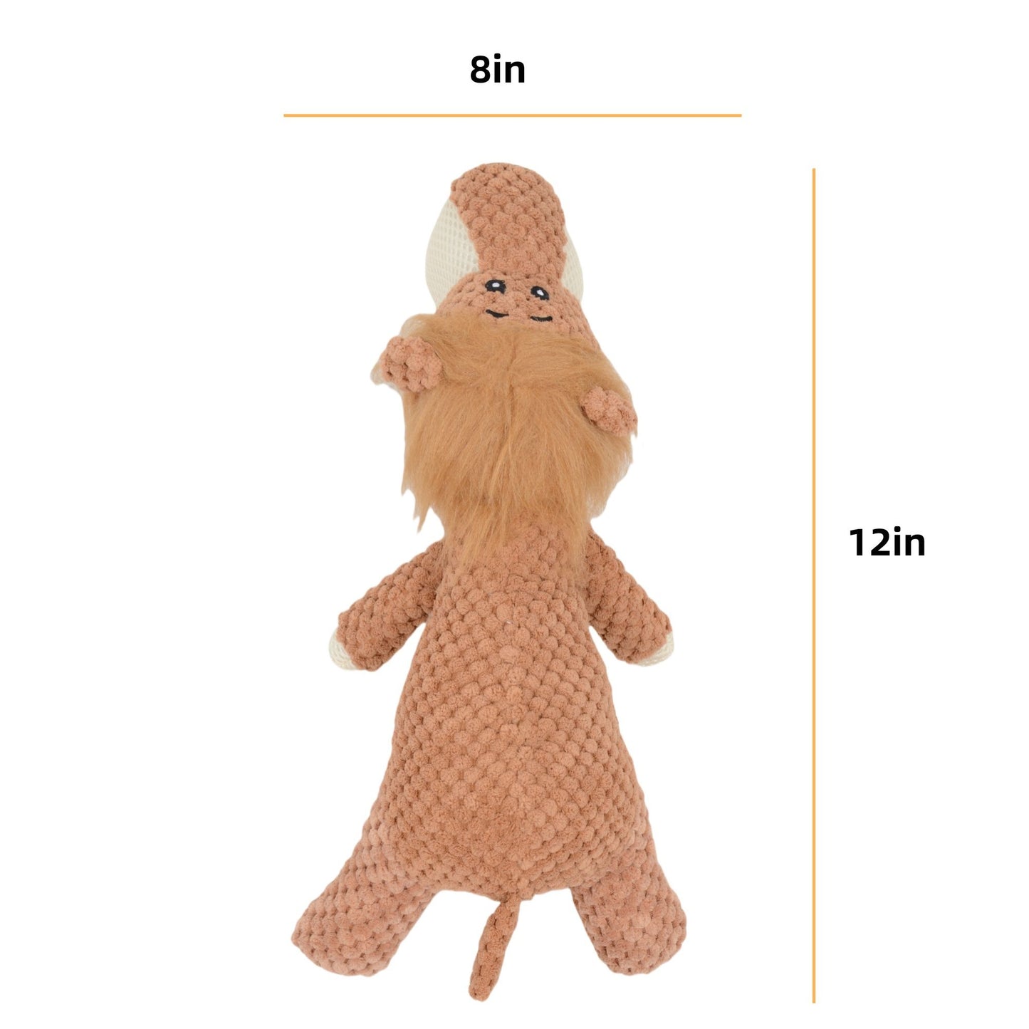 Alilang Plush Squeaky Interactive Puppy Dog Toys Durable Chew Toys for Small and Medium Dogs with Dog Shape