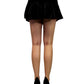 Cotton Candy USA Black Skirt With Leather Bottom Peplum Hidden Zipper Closure - ALILANG.COM