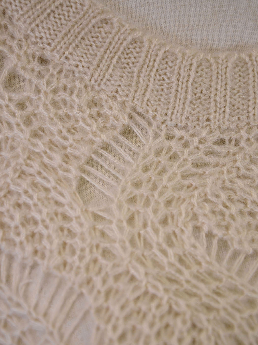 Cotton Candy Long Sleeve Open Knit Design Knitted Jumper With Scoop neck - ALILANG.COM