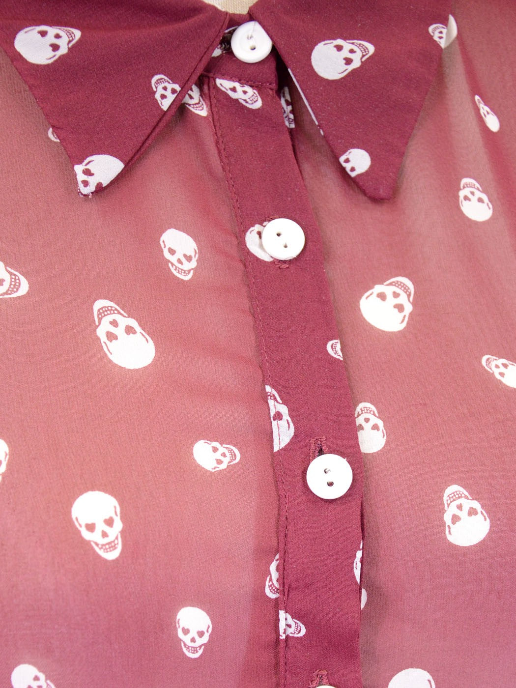 Audrey 3 + 1 All Over Skull Print Collared Hi Low Sleeveless Cut Out Back Dress - ALILANG.COM