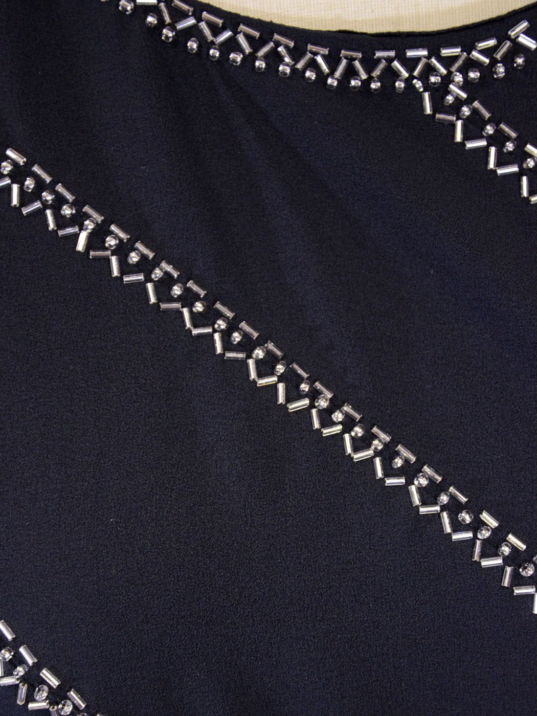 Mustard Seed Flowy Dress With Diagonal Sequin Detailing and Scalloped Top - ALILANG.COM