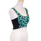 Lush Strapless Textured Leopard Print Cropped Bra Top With Zipper Closure - ALILANG.COM