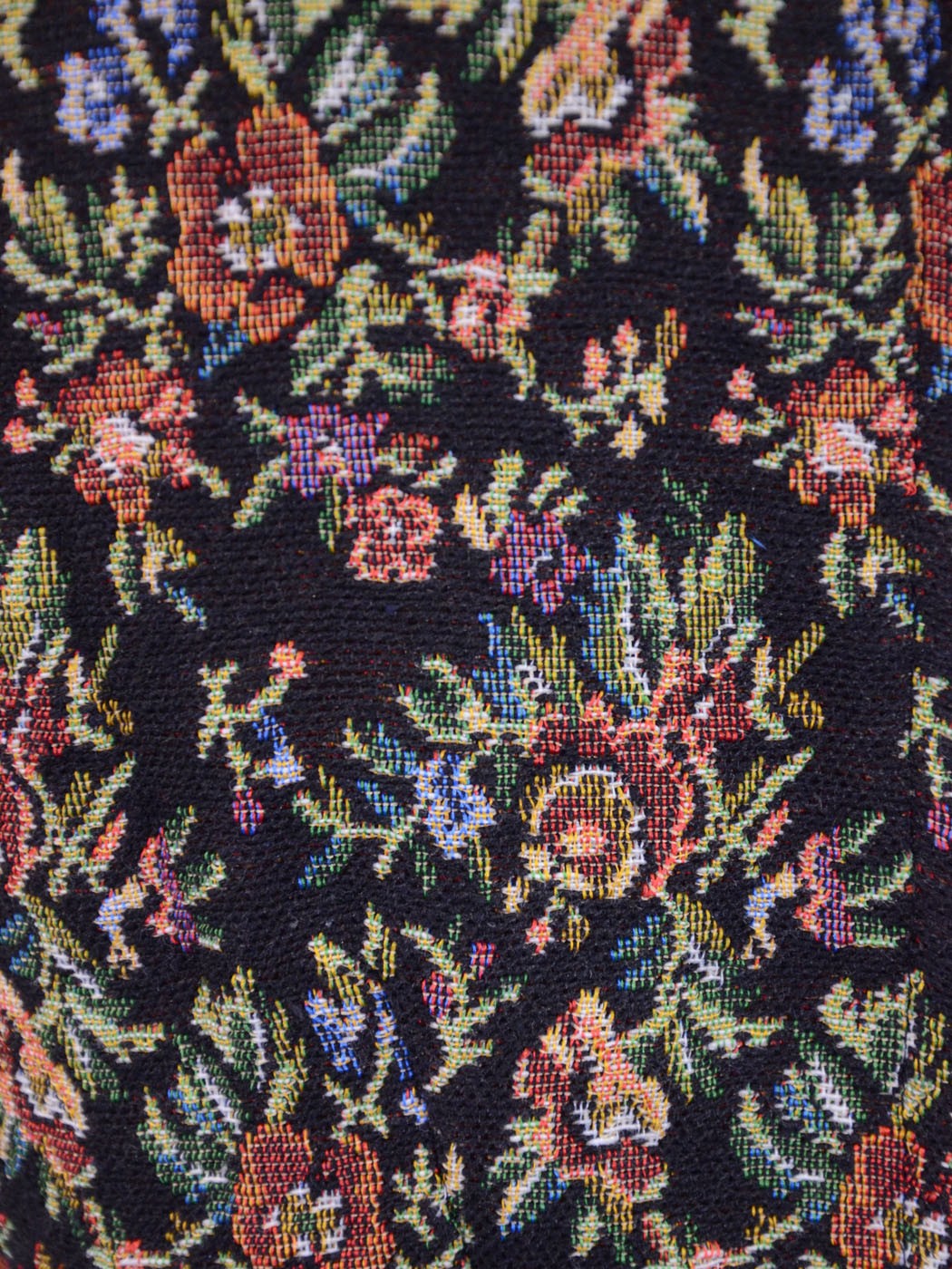 Double Zero High Neckline All Over Floral Printed Embroidered Bell Skirt Dress - ALILANG.COM