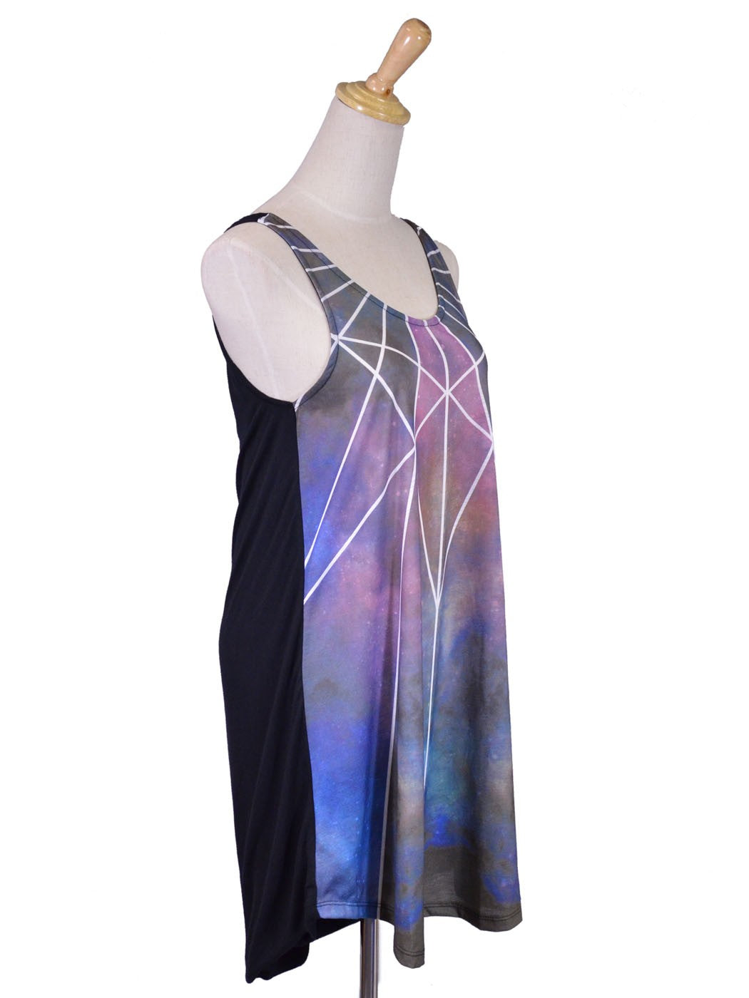 Gentle Fawn Brand Adrift Cosmic Print Abstract Shapes Galaxy Tank Top Dress - ALILANG.COM