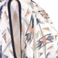 Millibon Aztec Tribal Inspired Print Short Sleeves Tie Waist Sheer Blouse Top - ALILANG.COM