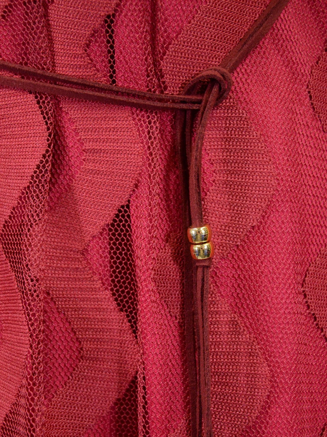 Millibon Special Holiday Vertical Zig Zag Design Long Sleeves Tie Waist Dress - ALILANG.COM