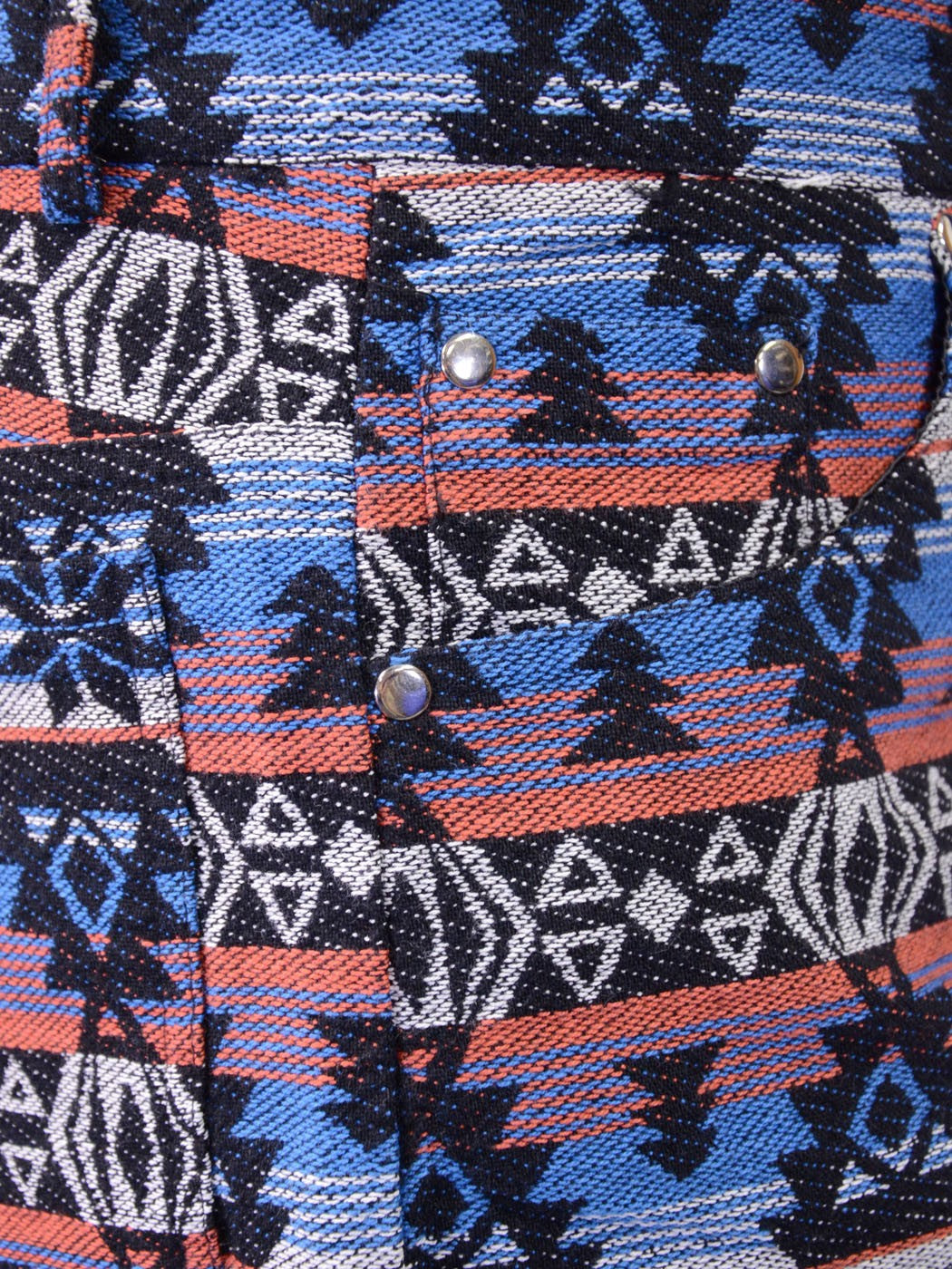 Oxford Circus Low Waist Tribal Print Zipper Button Fly 5-Pockets Shorts - ALILANG.COM