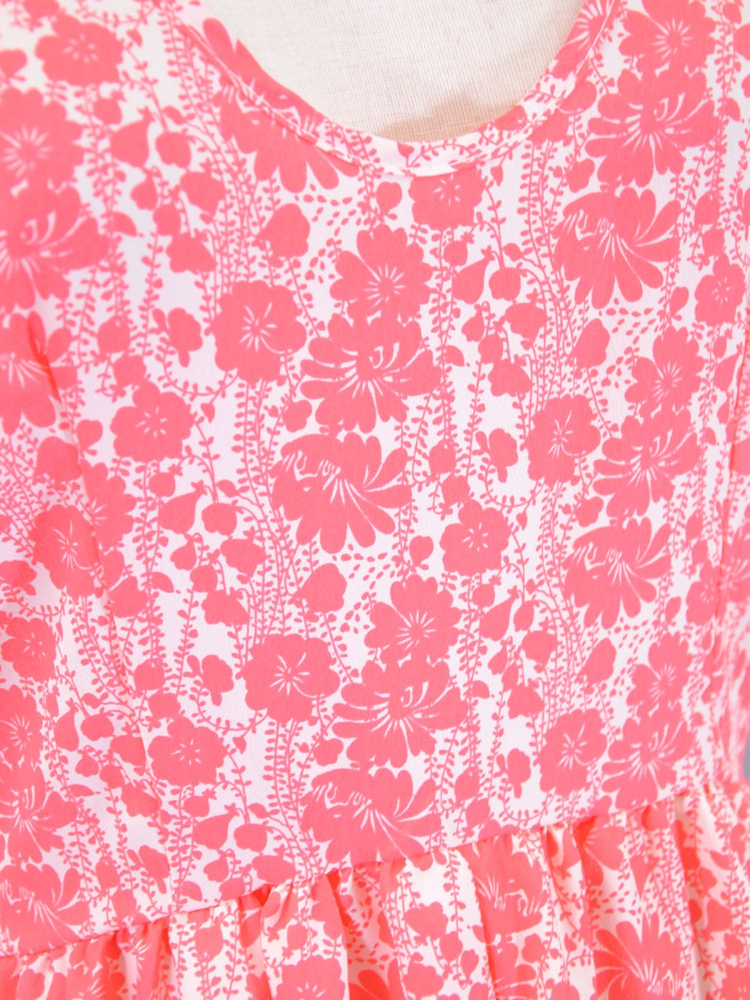 Audrey 3+1 Girly Spring Country Floral Print Deep V-Back Strap Romper