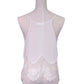 Lush Sweet Vintage Inspired Bridal Delicate Lace Hemline Sheer Woven Top