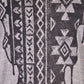 The Classic Casual Comfort Aztec Bull Print Fringe Hem Short Sleeves Knit Tee
