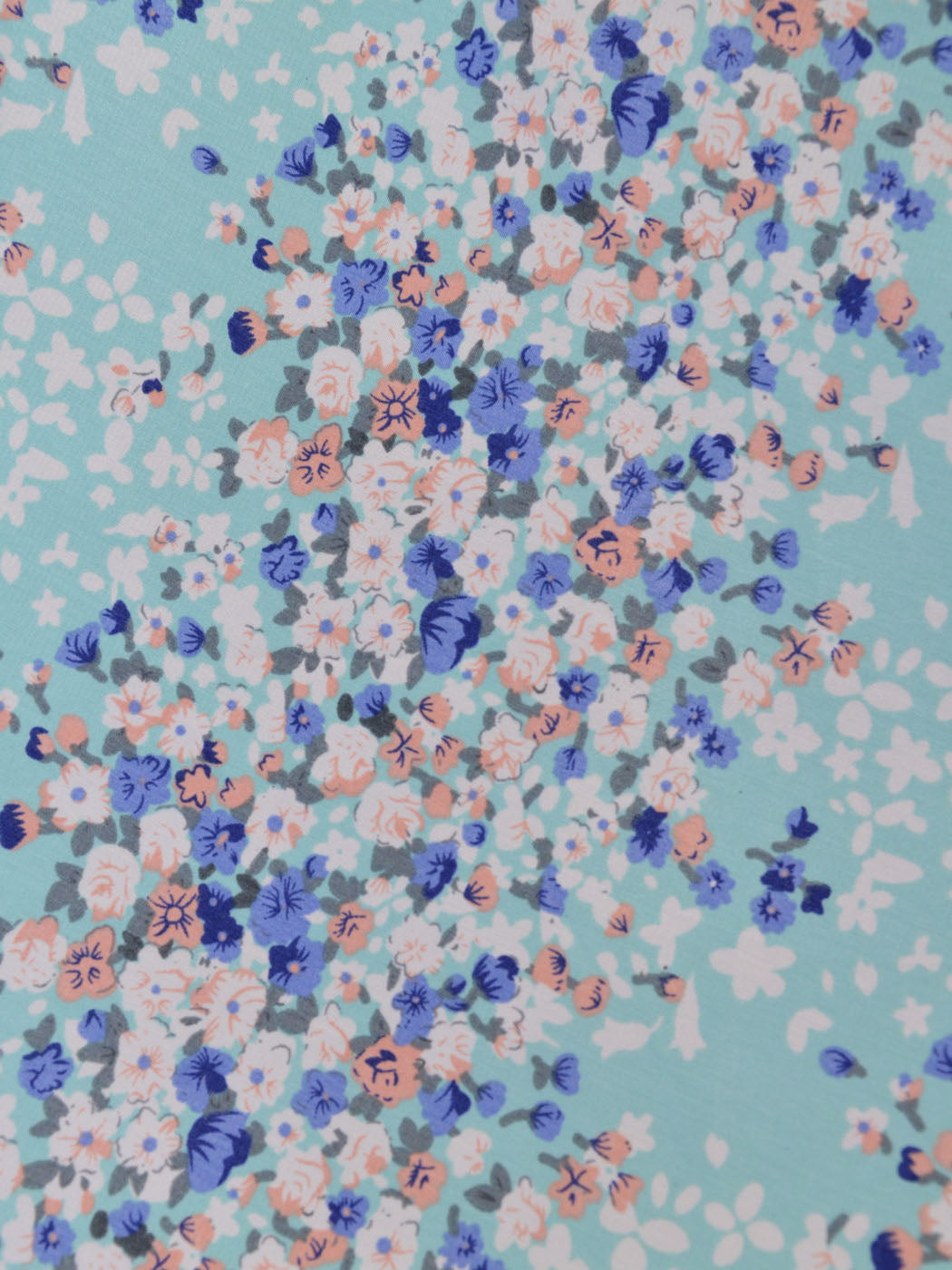 Anna-Kaci Charming Flirty Floral Print Elastic Waist Woven Circle Skirt