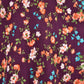 En Creme Flirty Damsel Small Floral Print Loose Fit Flutter Flared Mini Shorts