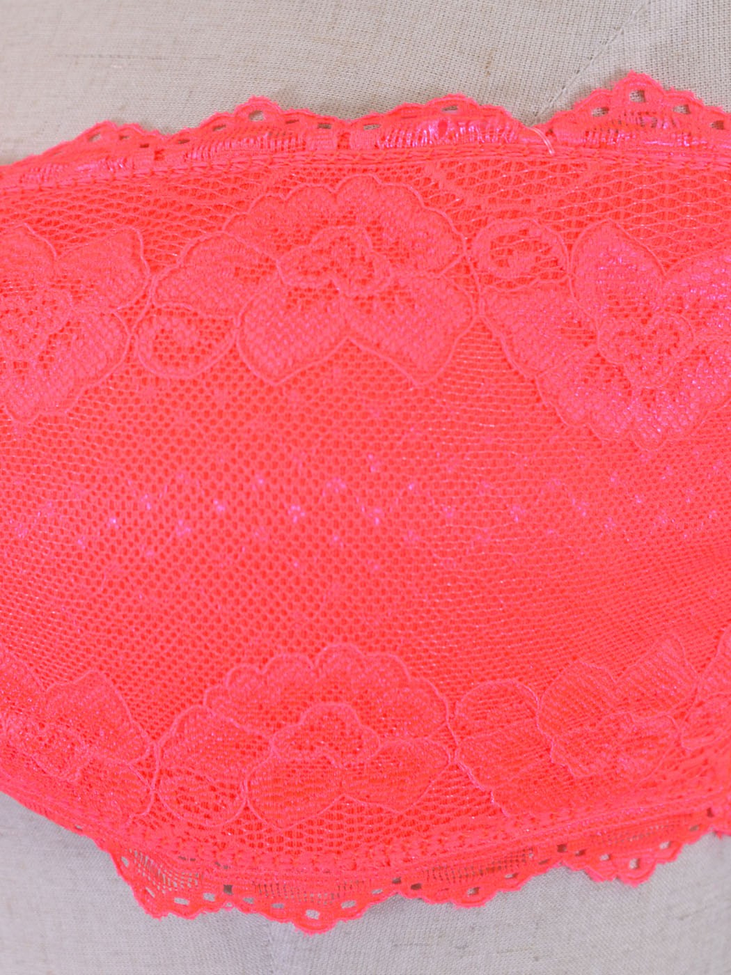 Anna-Kaci Pretty Color Floral Lace Lightly Padded Lingerie Bandeau Top