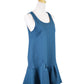 Lush Ladylike Vintage Inspired 1970's Drop Waist Special Occasion Textured Dress