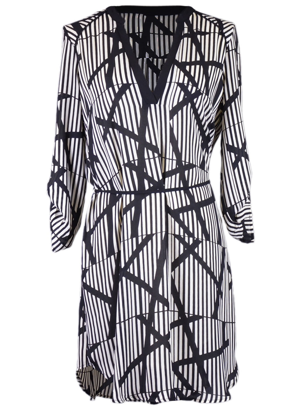 lush shirt dress Striped Tiered Mini Shirt Dress - Pinch