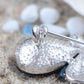 Swarovski Crystal Vintage Silver Winged Butterfly Brooch Pin