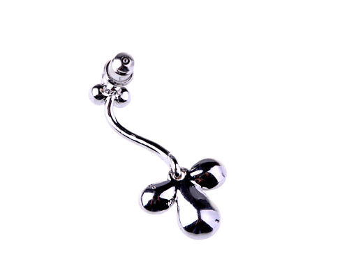 Element Silver Opal Floral Flower Tulip Vines Dangle Drop Earrings