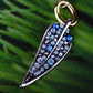 Element Multicolored Blue Spotted Leaf Feather Fish Hook Dangle Earrings