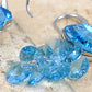 Element Silver Blue Tadpole Grape Cluster Fish Hook Dangle Earrings