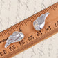 Swarovski Crystal Element Silver Colored Angel Wings Stud Earrings