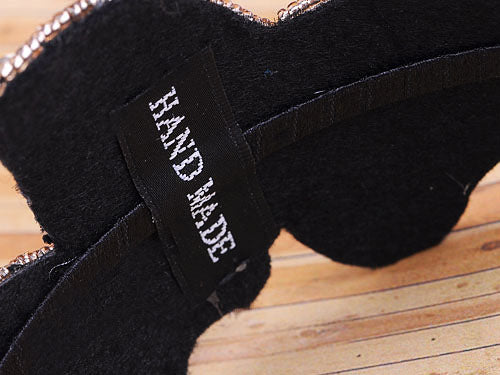 Hand Made Black Beads Butterfly Headband Hair Piece