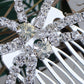 Bridal Jewelry Butterfly Swirl Head Piece Hair Comb