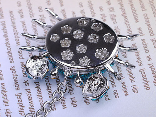 Blue Sea Cartoon Fat Alaskan Crab Keychain