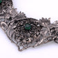 Flower Garden Emerald Collar Bib Necklace