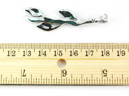 Thai Sterling Silver 92.5 Tree Branch Leaf Leaves Fall Beaded Necklace Pendant